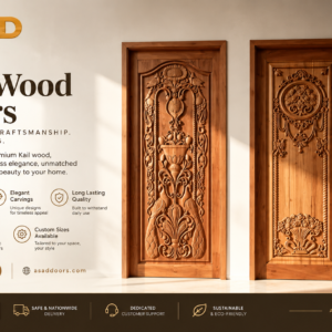 Premium Kail Wood Doors in Wah Cantt, Islamabad & Taxila